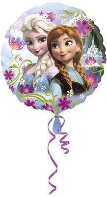 Fóliový balónek 43cm, Ledové Království Frozen Anna a Elsa