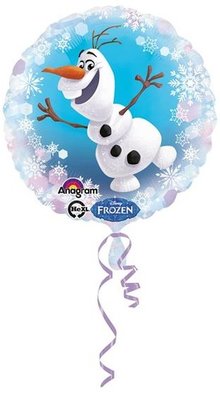 Fóliový balónek Olaf 43cm, Ledové Království Frozen