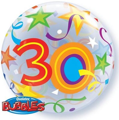Fóliový balónek s číslicí 30, rozměr 56cm