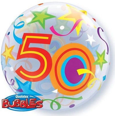Fóliový balónek s číslicí 50, rozměr 56cm
