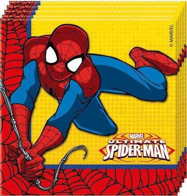 Ubrousky 33x33cm, 20ks, Spiderman (II. Jakost)