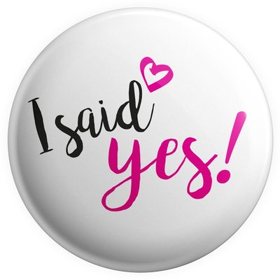 Placka I said yes! (Bílá)