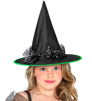 Čarodějnický dívčí klobouk se stužkou