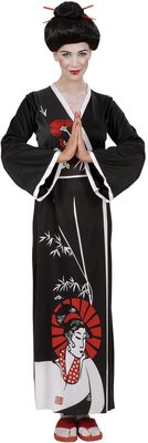 Dámský kostým Geisha (kimono, opasek, hůlky)