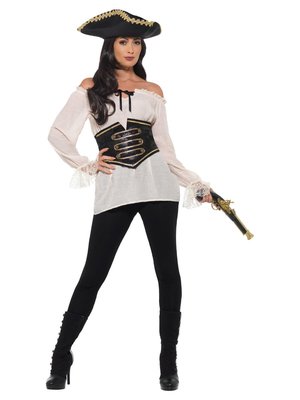 Pirátská košile - dámská, deluxe