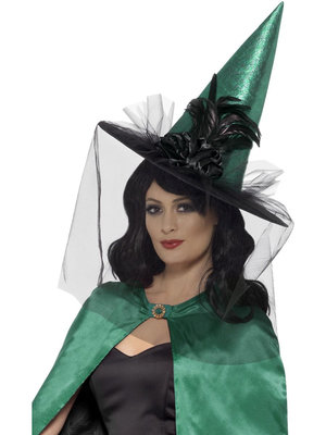 Deluxe klobouk čarodějnice