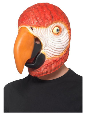 Latexová maska papoušek
