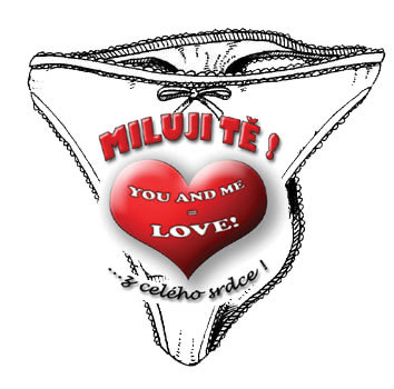 Kalhotky Miluji tě