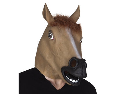 Latexová maska koně
