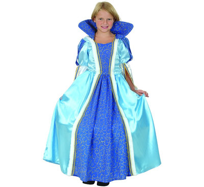 Dívčí kostým Princezna (modro-zlatá)
