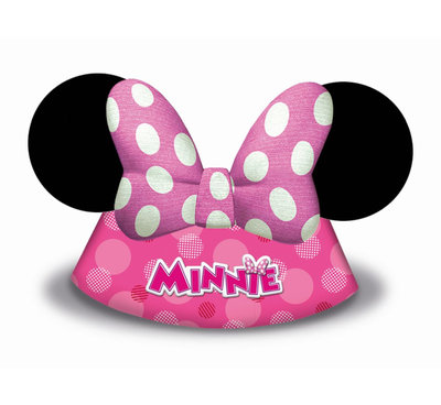 Papírové čepičky Mickey Mouse - Minnie 6ks