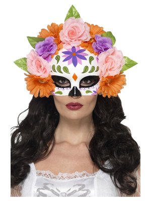 Květinová maska Den mrtvých