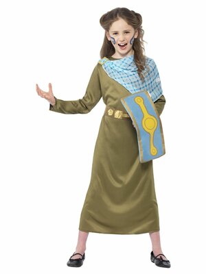 Dívčí kostým- hrozívá bojovnice Boudica