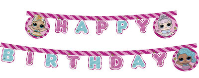 Girlanda Happy Birthday, dívčí
