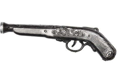 Pirátská pistol, stříbrná