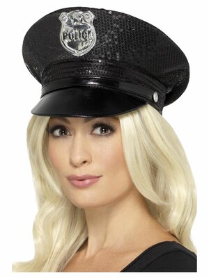 Dámská policejní čepice s flitry