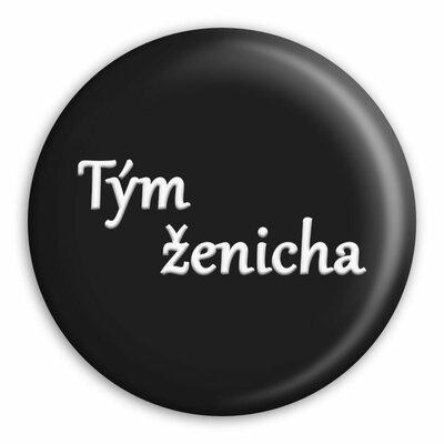 Placka Tým ženicha (Černá)