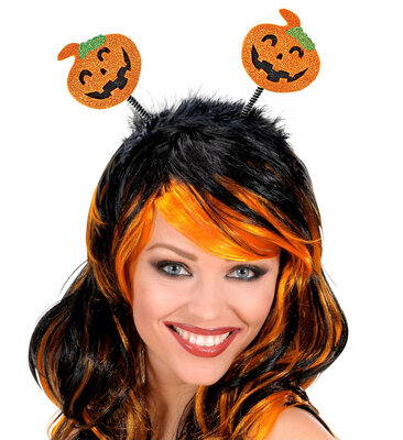 Halloweenská čelenka s dýněmi