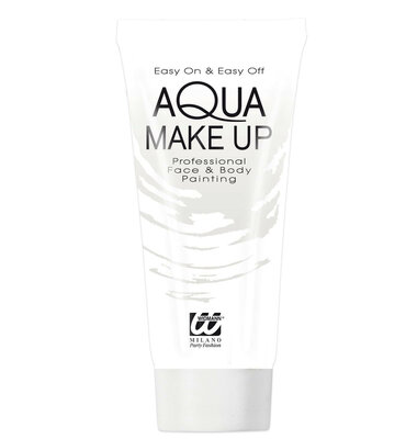 Bílý aqua make-up