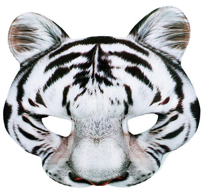 Dětská maska bílý tygr