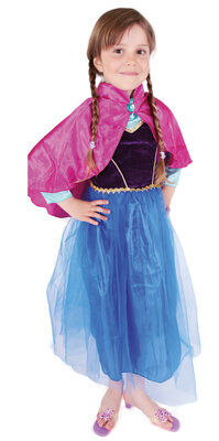 Dětský kostým princezna zimní království Anička DELUXE (4-6 let)