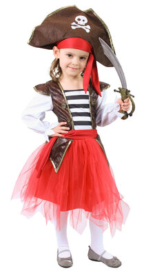 Dětský kostým pirátka se sukní