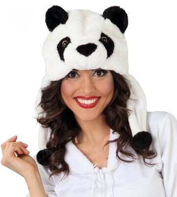Plyšová čepice panda