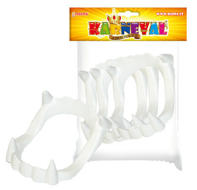 Zuby upíří karnevalové 3 ks v sáčku