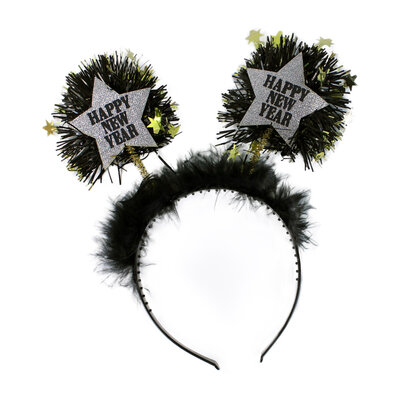 Čelenka happy new year stříbrná