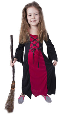 Dětský kostým bordó čarodějnice/Halloween e-obal