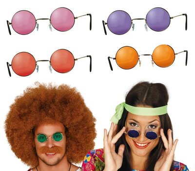 Brýle hippies kulaté - různé varianty