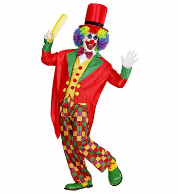 Pánský kostým klaun s kloboukem - Vel L (II. Jakost)