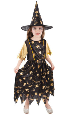 Dětský kostým čarodějnice/Halloween (6-8 let)