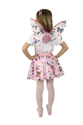 Dětský kostým TUTU sukně motýl s čelenkou a křídly (3-7 let)