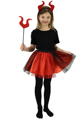Dětský kostým TUTU sukně čertice (3-7 let)