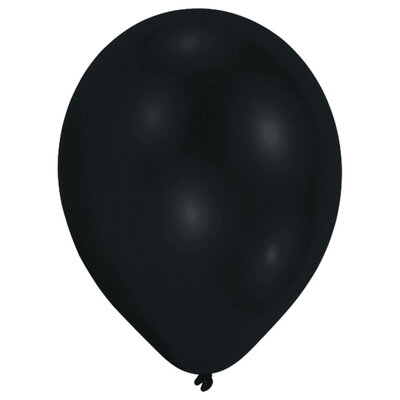Sada 10ks černých balónků (průměr 27cm)