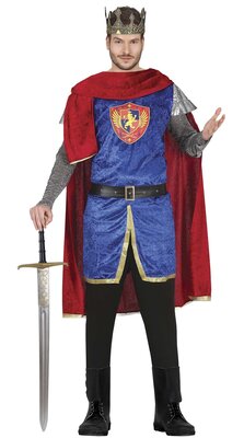Pánský kostým Král, modrý