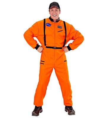 Astronaut, pánský kostým oranžový