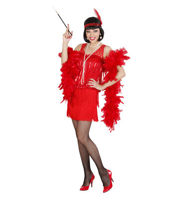 Dámský kostým Flapper 20. léta, červený