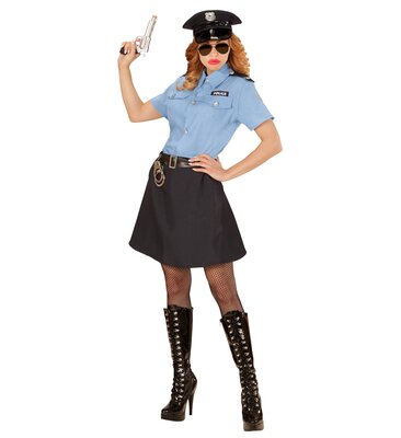 Dámský kostým policistky s čepicí