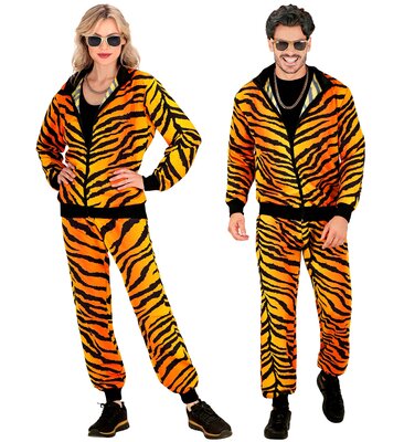 Unisex tygrovaná šusťákovka z 80. a 90. let
