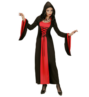 Dámský kostým gotická vampírka, černo-červený