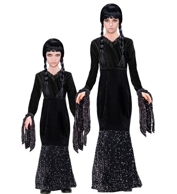 Dívčí kostým Wednesday Addams (šaty)