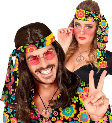 Hippie barevná čelenka
