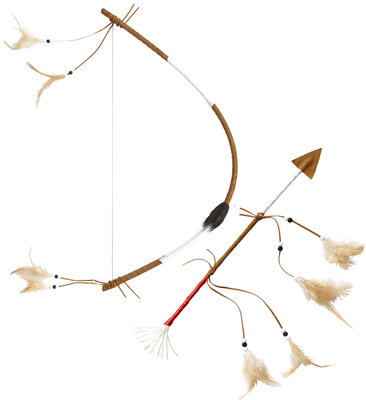 Indiánský luk s šípem, 60 cm