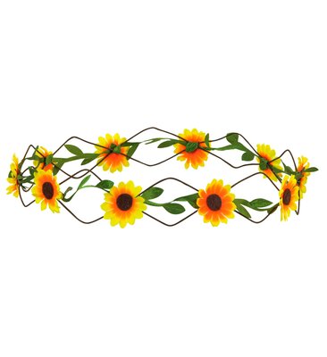 Hippie čelenka s květinami