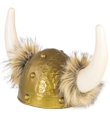 Delux vikingská helma s kožíškem
