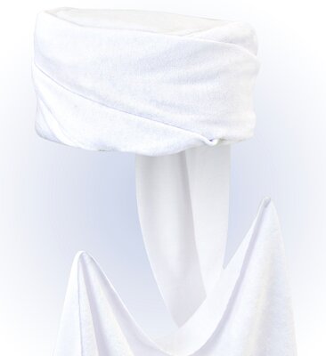 Arabský turban bílý