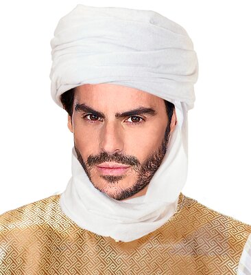 Arabský turban bílý