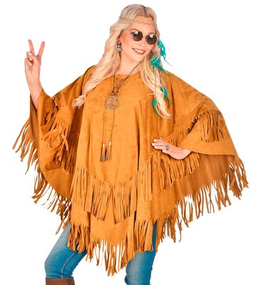 Dámské semišové poncho